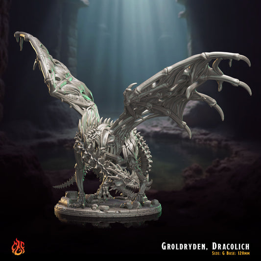 Groldryden the Dracolich (Digital, STL files)