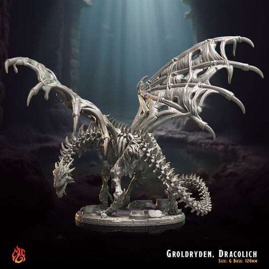 Groldryden the Dracolich (Digital, STL files)