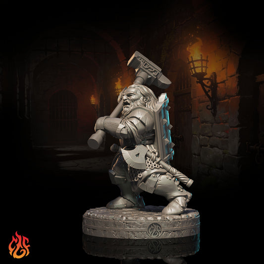 Dwarf Fighter (Digital, STL files)
