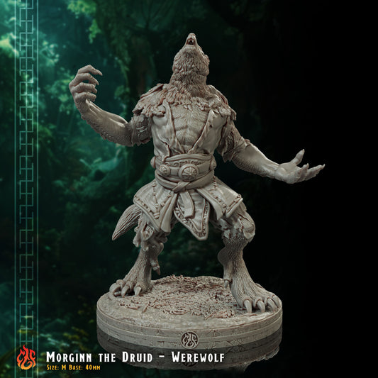 Morginn the Druid, Werewolf form (Digital, STL files)
