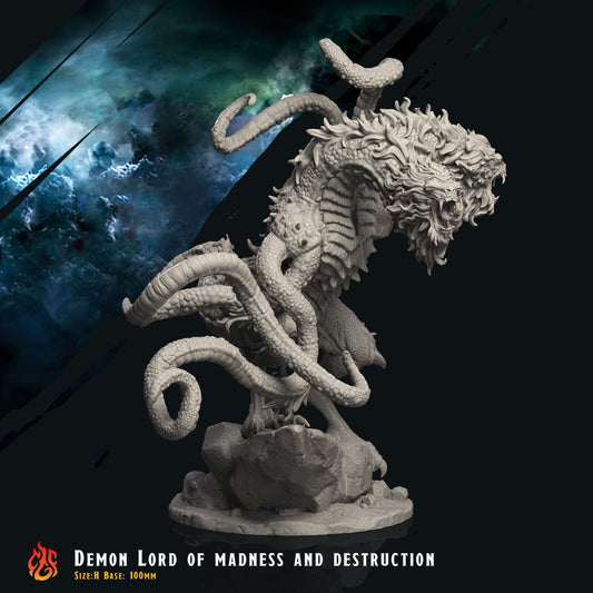 Demon Lord of madness and destruction (Digital, STL files)