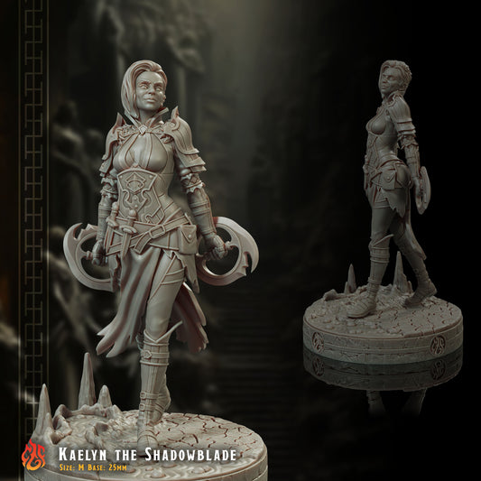 Kaelyn the Shadowblade, Assassin (Digital, STL files)