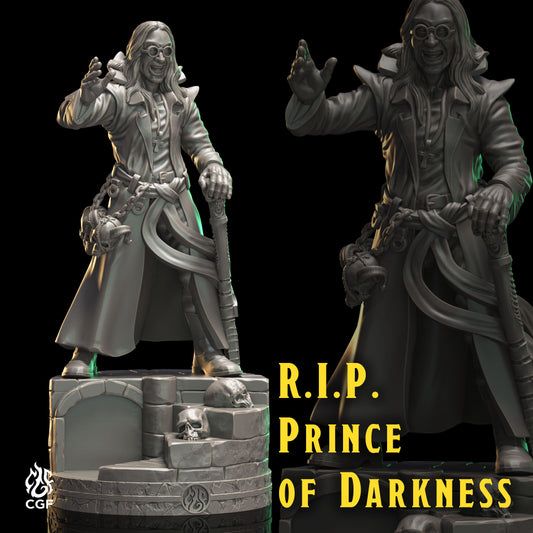 Prince of Darkness, Ozzy Tribute - STL File