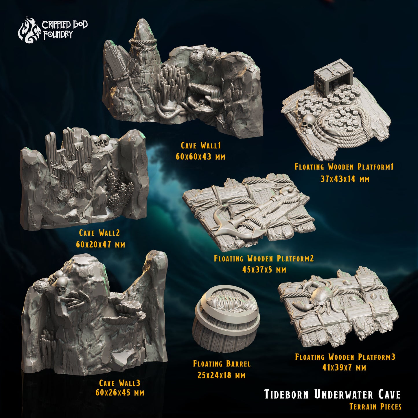 Accesorios para cuevas submarinas
