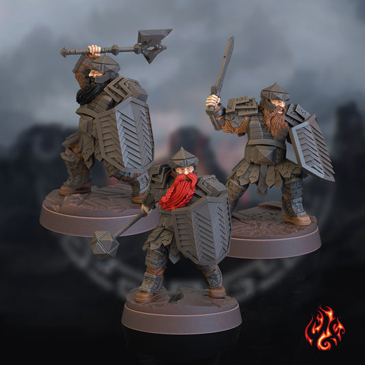Dwarf Warriors (Digital, STL files)