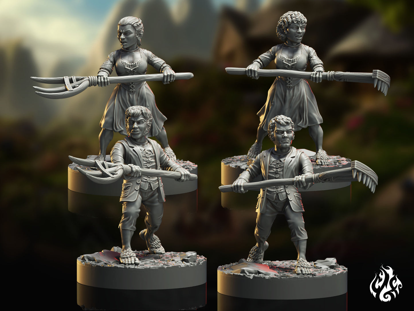 Paysans armés Hobbit