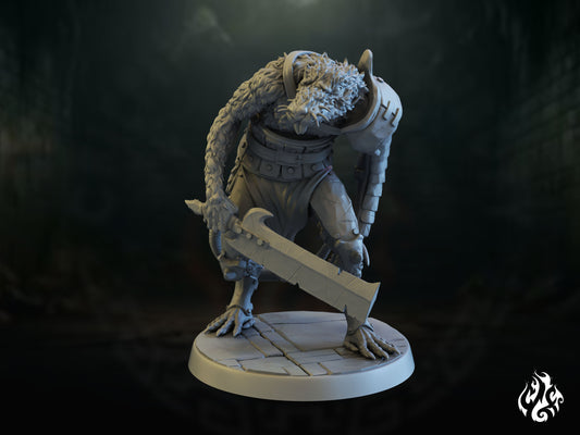 Dungeon Wererat (Digital, STL files)