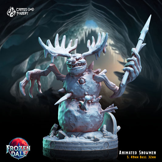 Bonhommes de neige animés