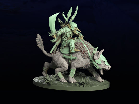 Groupe de cavaliers de loups gobelins