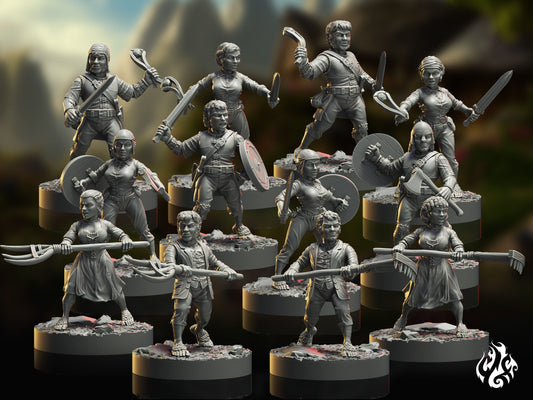 Paysans armés Hobbit