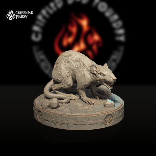 Giant Rat and Rat Swarm (Digital, STL files)