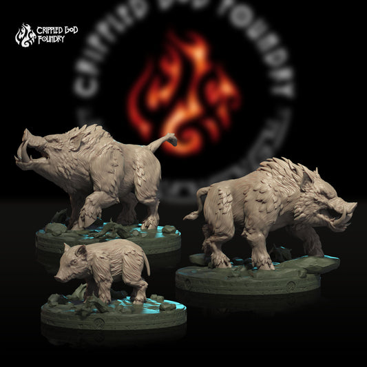 Wild Boars (Digital, STL files)