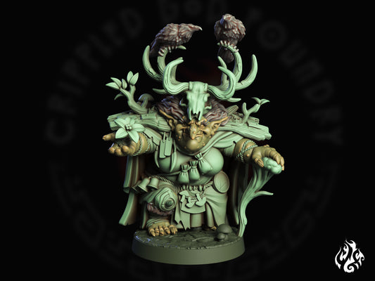 Blirta, Half-troll Druid (Digital, STL files)