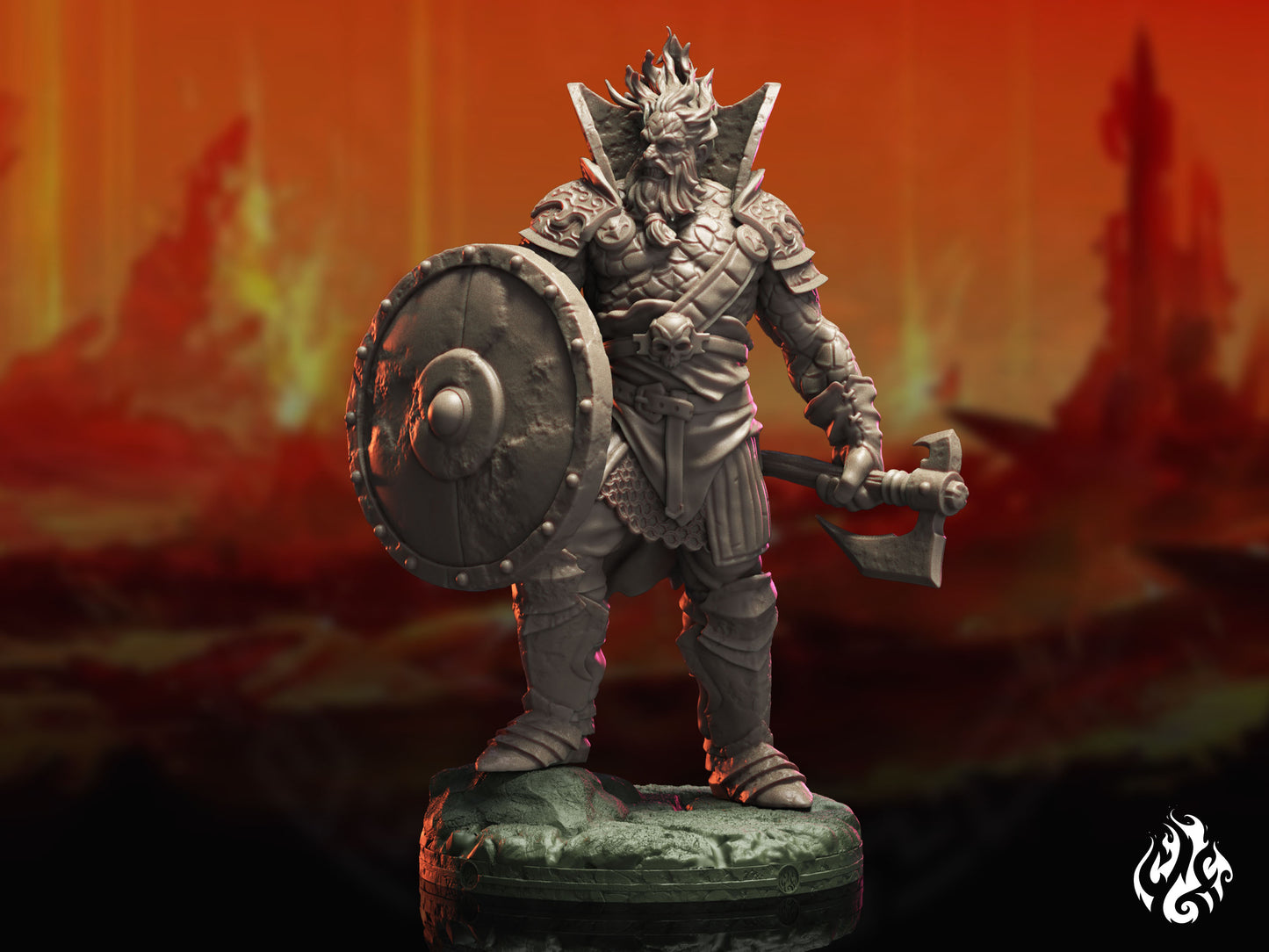 Guardianes gigantes de fuego