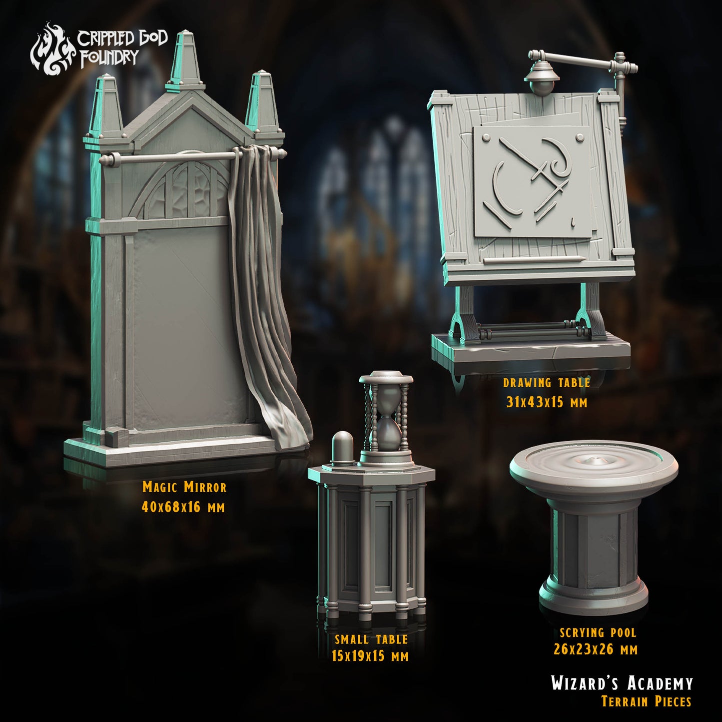 Accessoires de l'Académie des sorciers