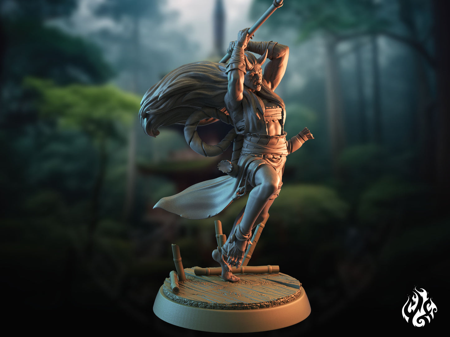 Oni Demonio Yamauba Cazadora