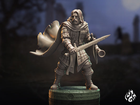 Derren, Militia Captain (Digital, STL files)