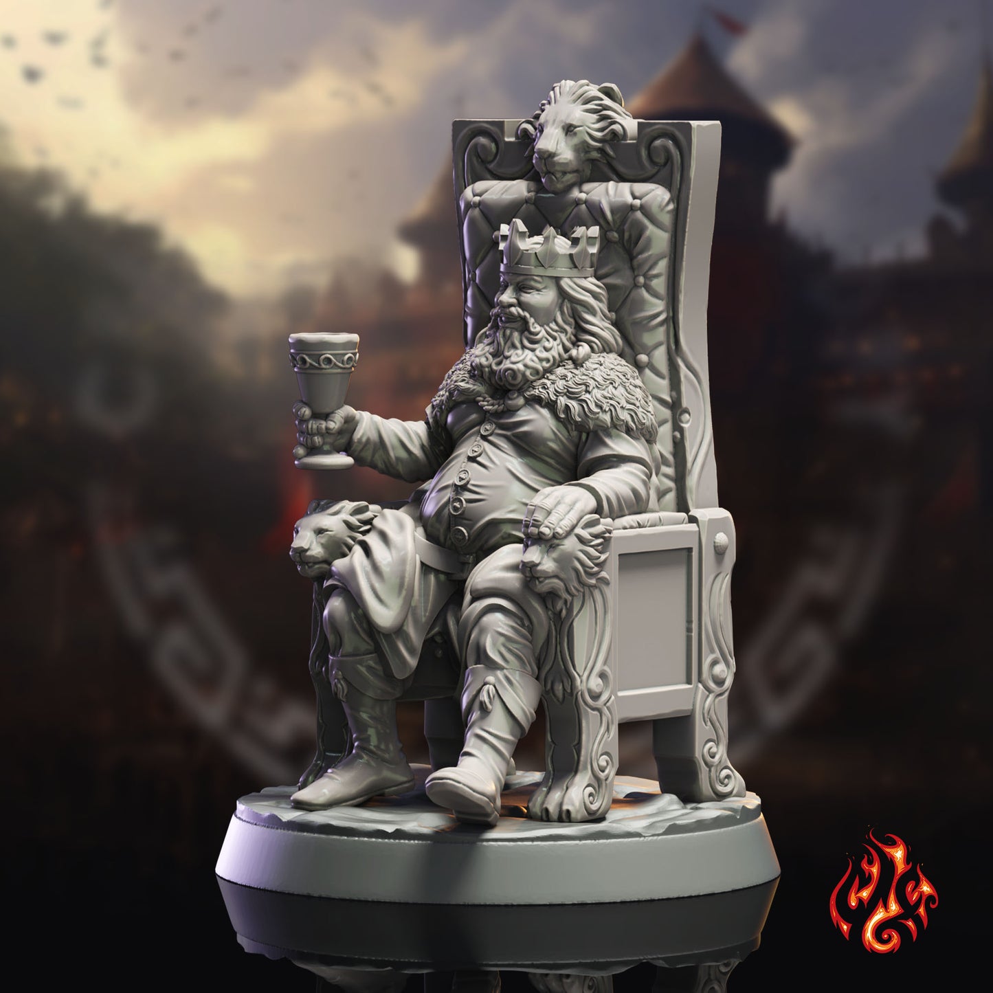 Le roi Edric vivant et mort