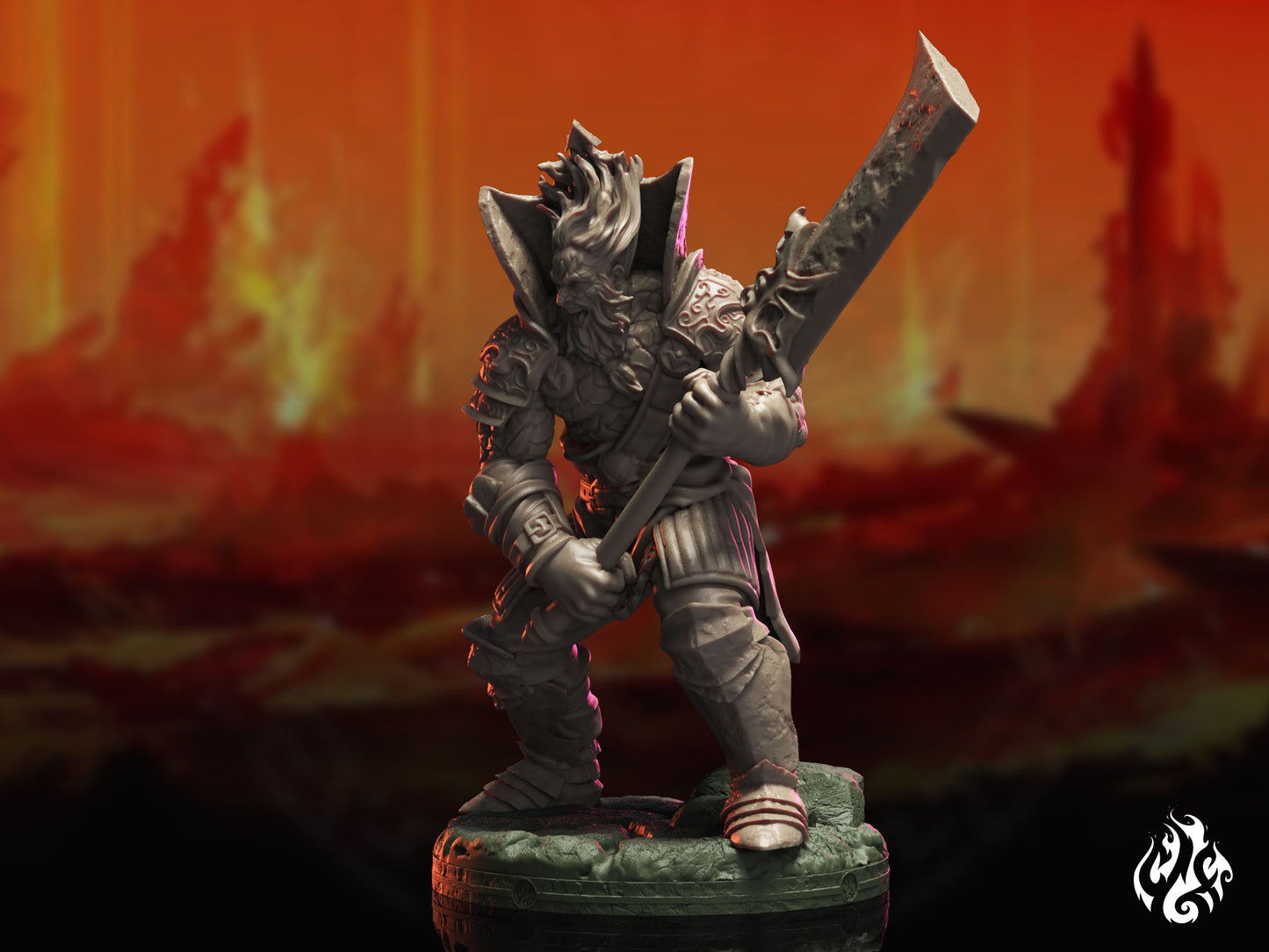 Guardianes gigantes de fuego