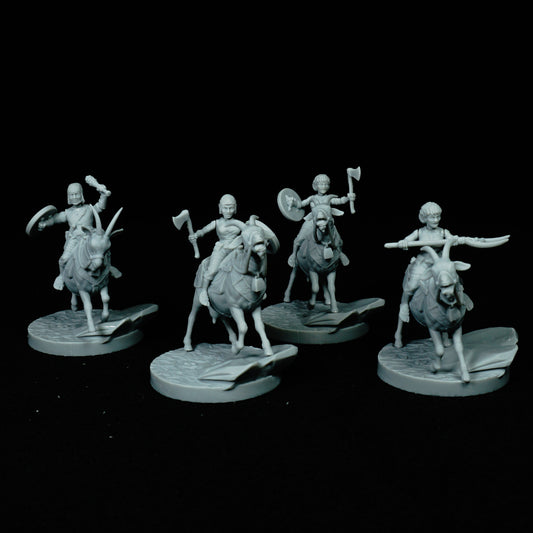 Mounted Hobbits (Digital, STL files)