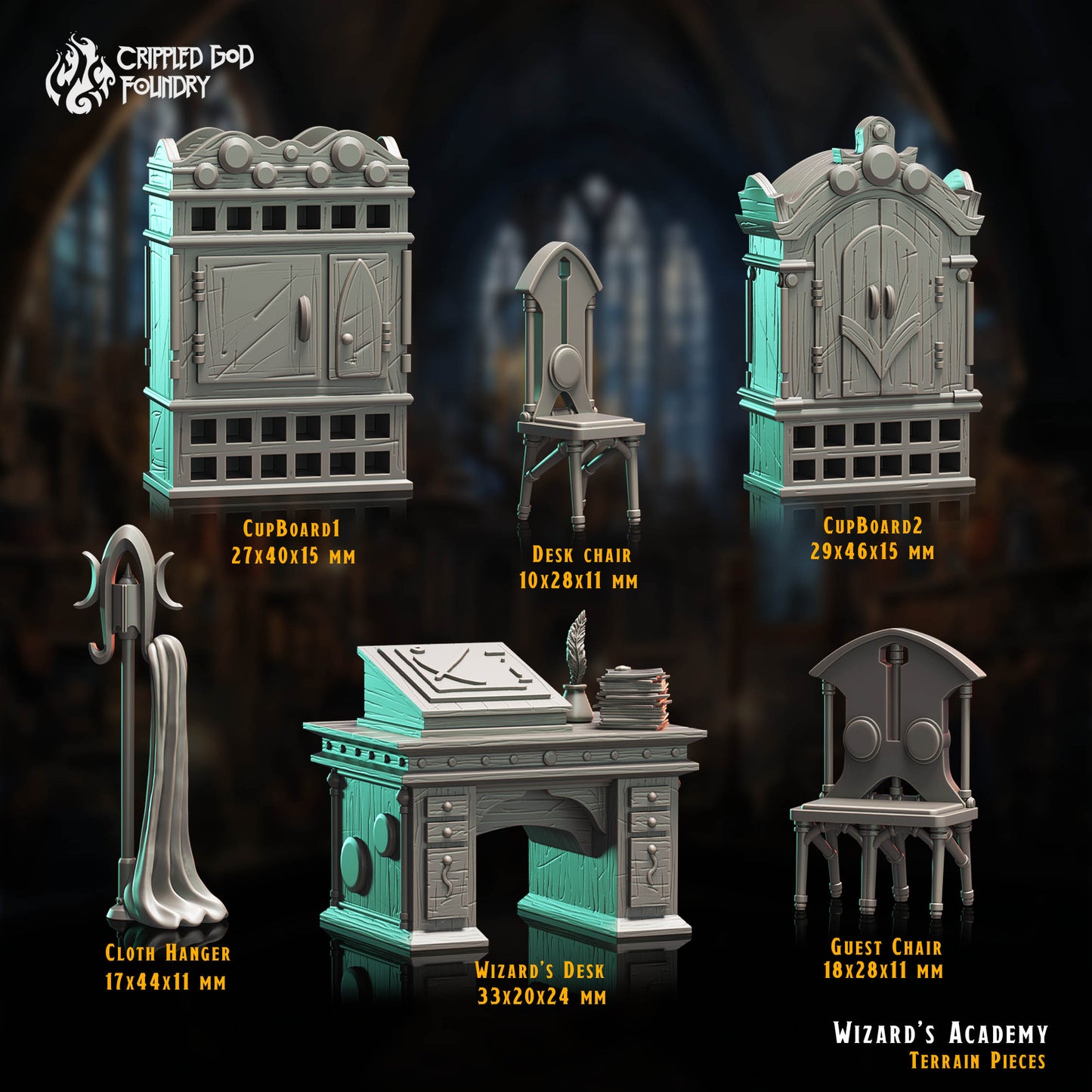 Accessoires de l'Académie des sorciers