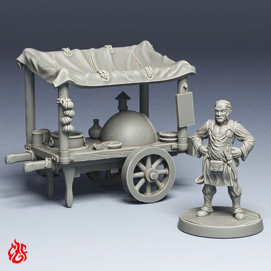 Thomas The Cook and Food cart