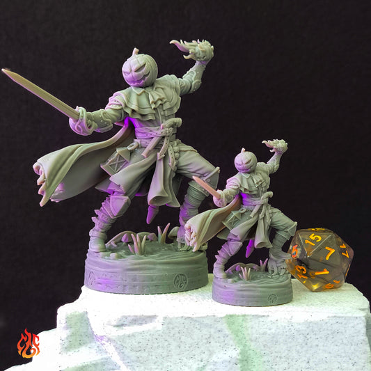 Jack O' Latern - STL File  (32mm & 75mm scale version included)