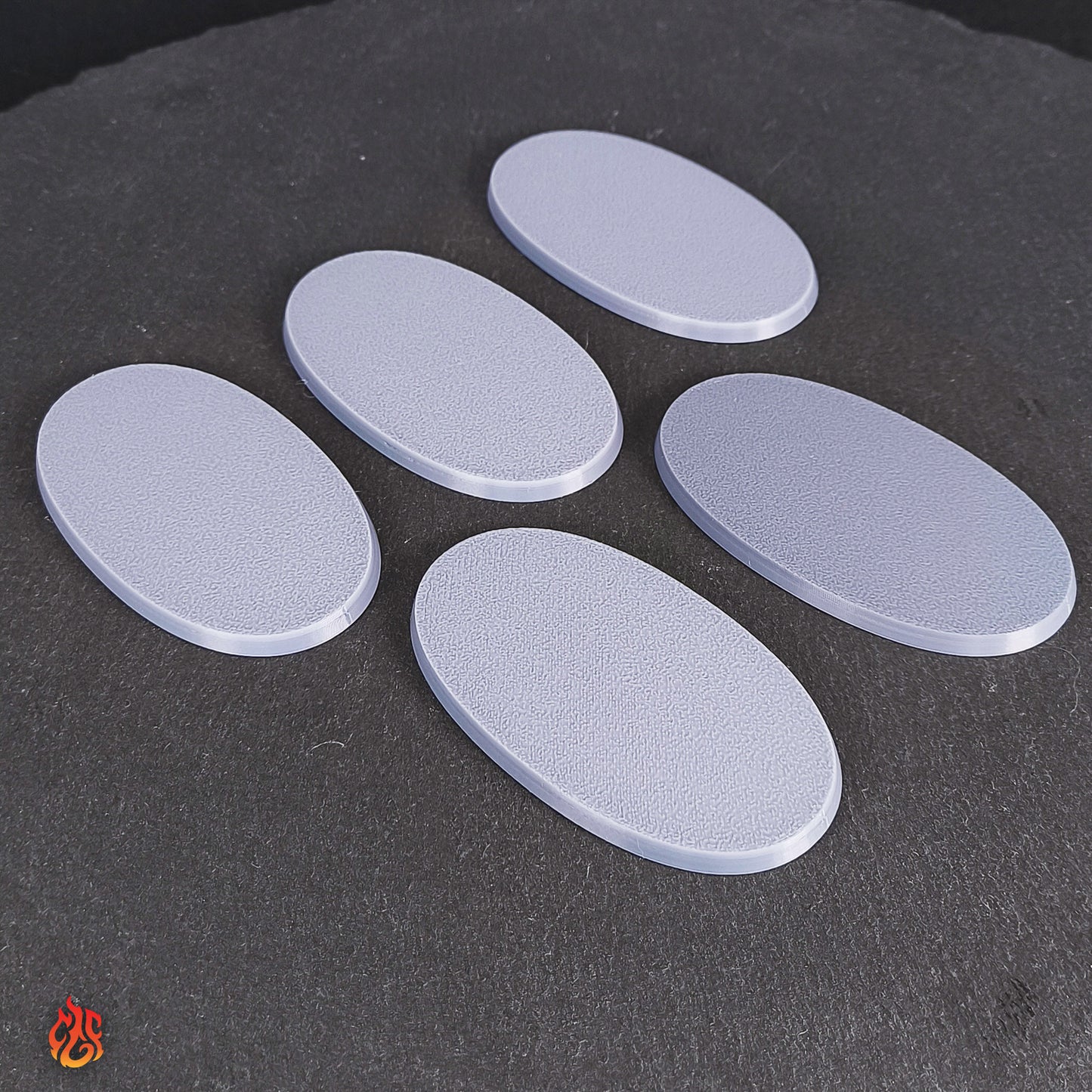 10 bases en blanco de 28,5 mm
