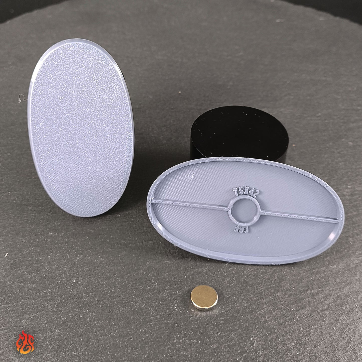 10 bases en blanco de 28,5 mm