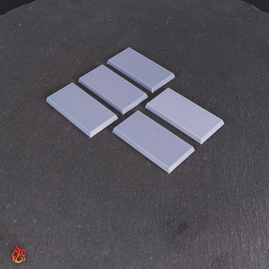 Rectangle Base 25x50mm pack (5)