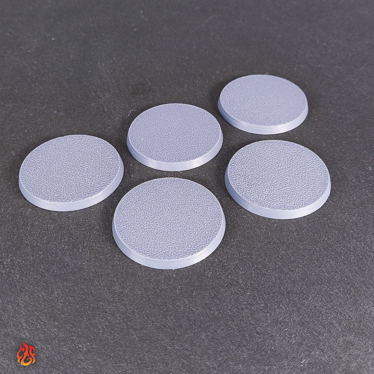 10 bases en blanco de 28,5 mm