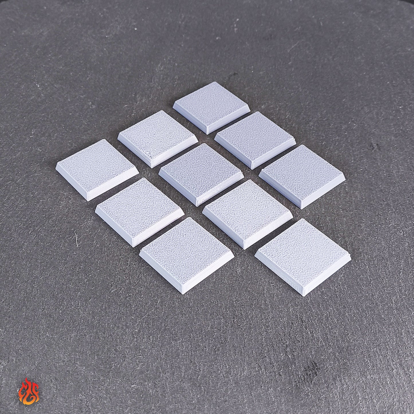 10 bases en blanco de 28,5 mm