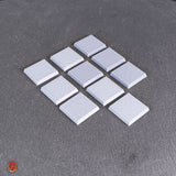 10 bases en blanco de 28,5 mm