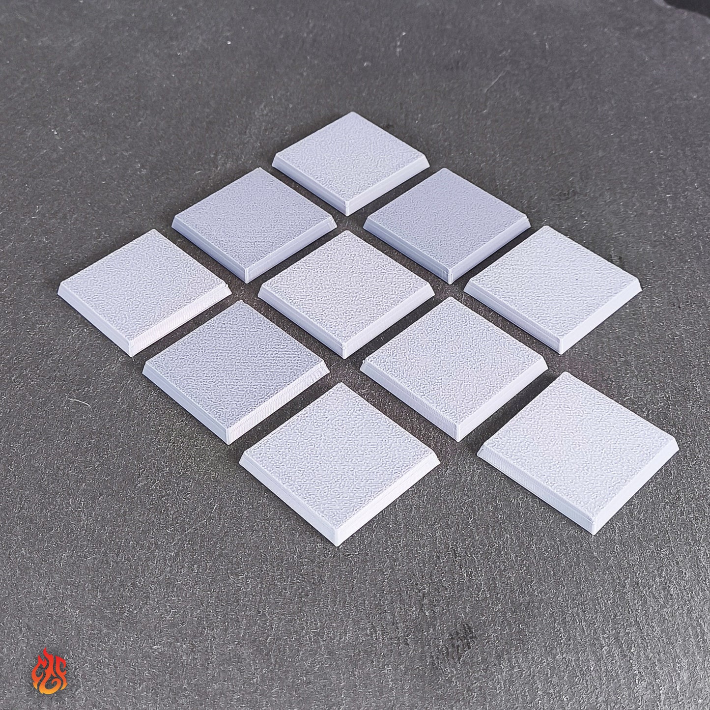 10 bases en blanco de 28,5 mm