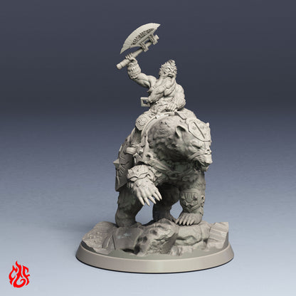 Enano Berserker Jinete de oso