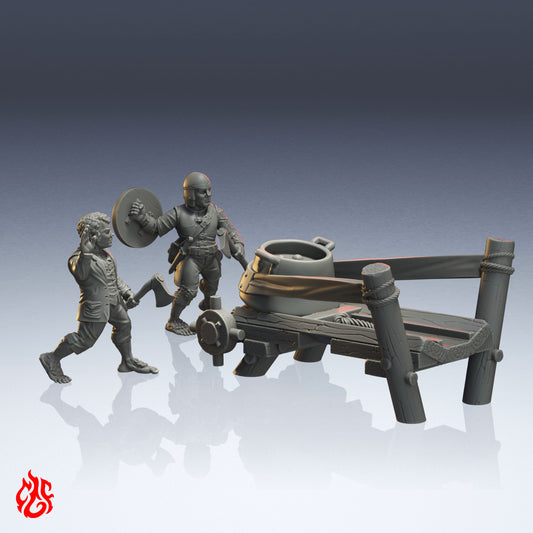 Honda gigante hobbit, "El lanzador de calderos"