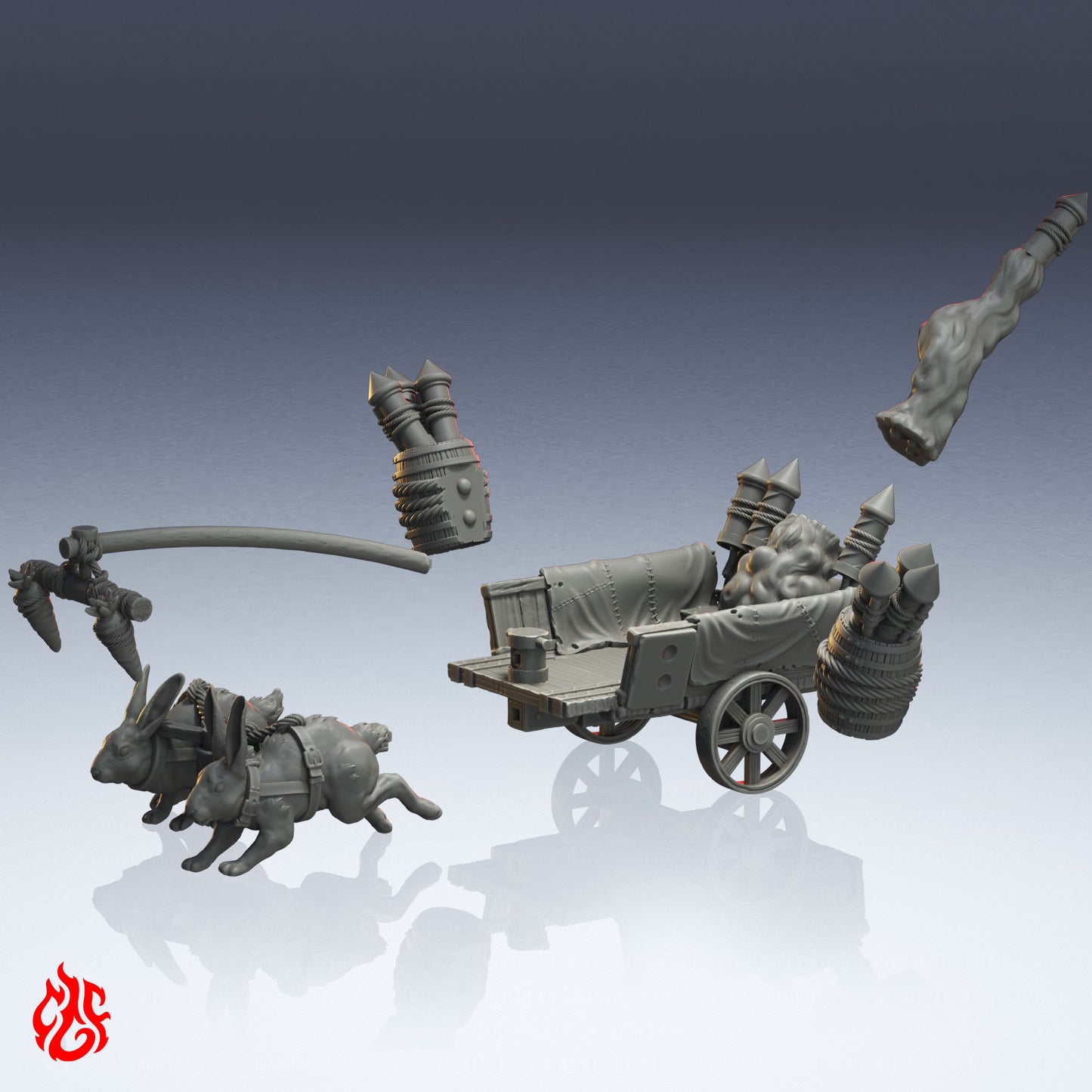 Chariot de feux d'artifice Hobbit