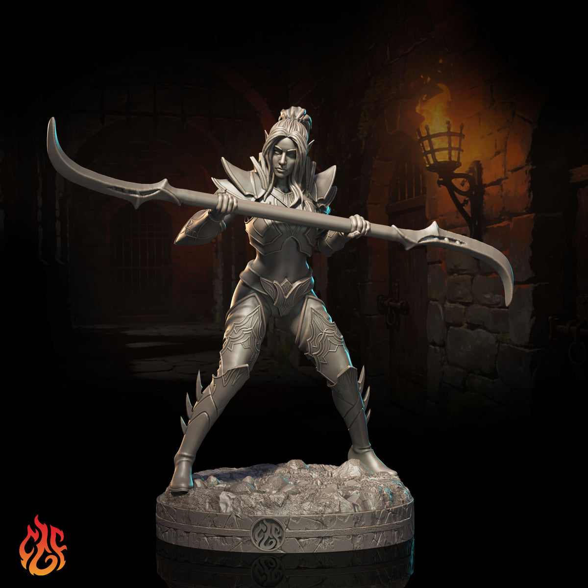 Drow Elf Warriors (Digital, STL files)