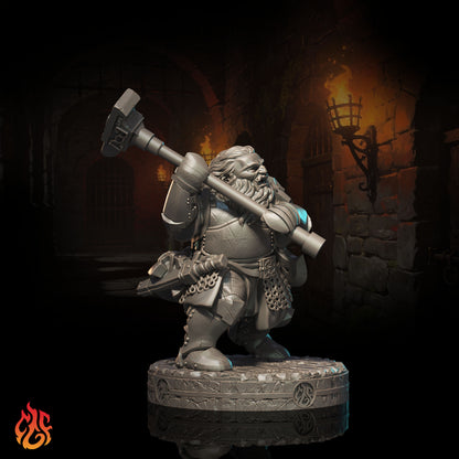 Dwarf Fighter (Digital, STL files)