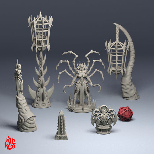 Underdark statues & pillars