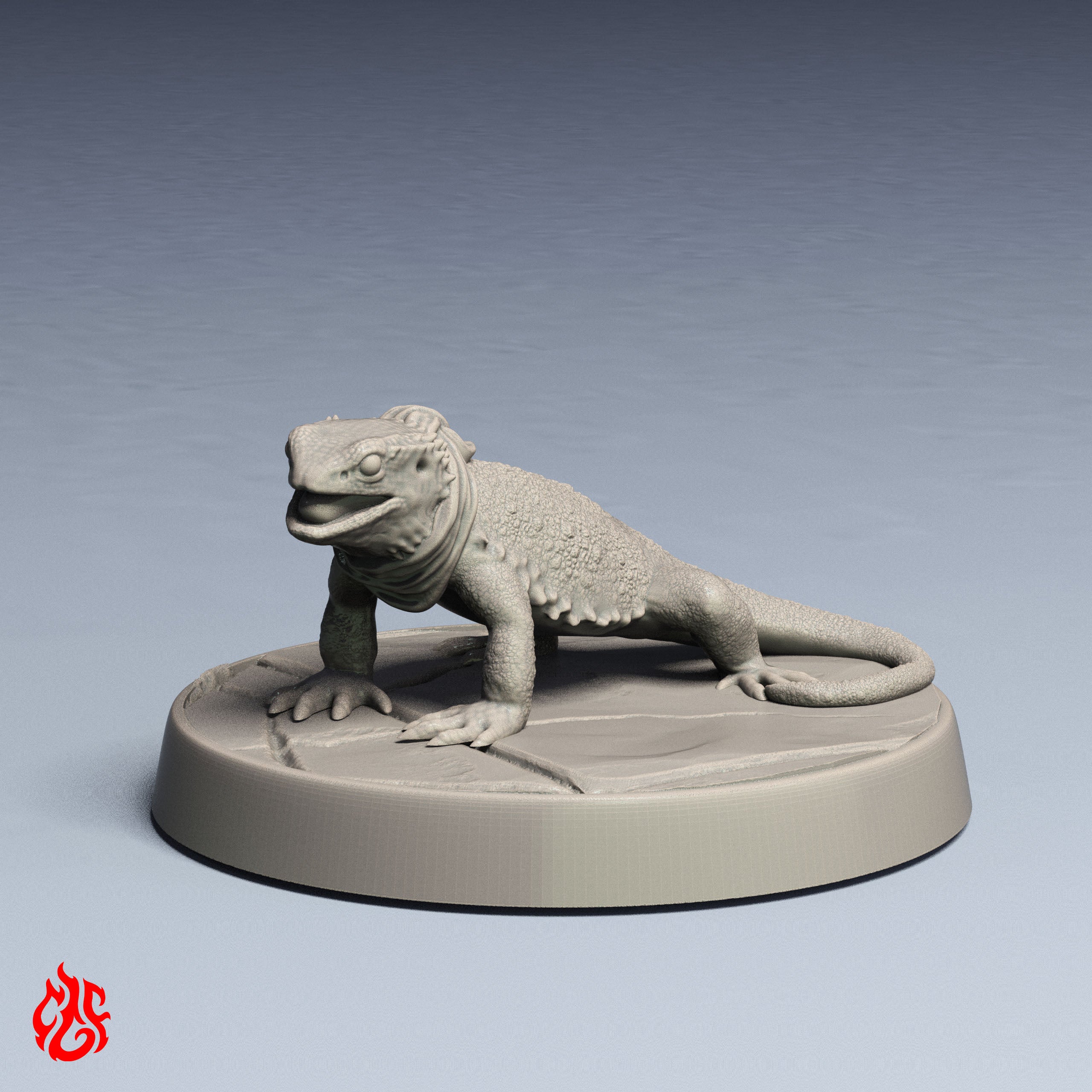 Fire Lizard Statue Fire Lizard Familiar – Crippled God Foundry