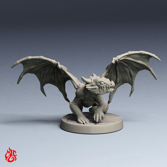 Dragon rouge nouveau-né