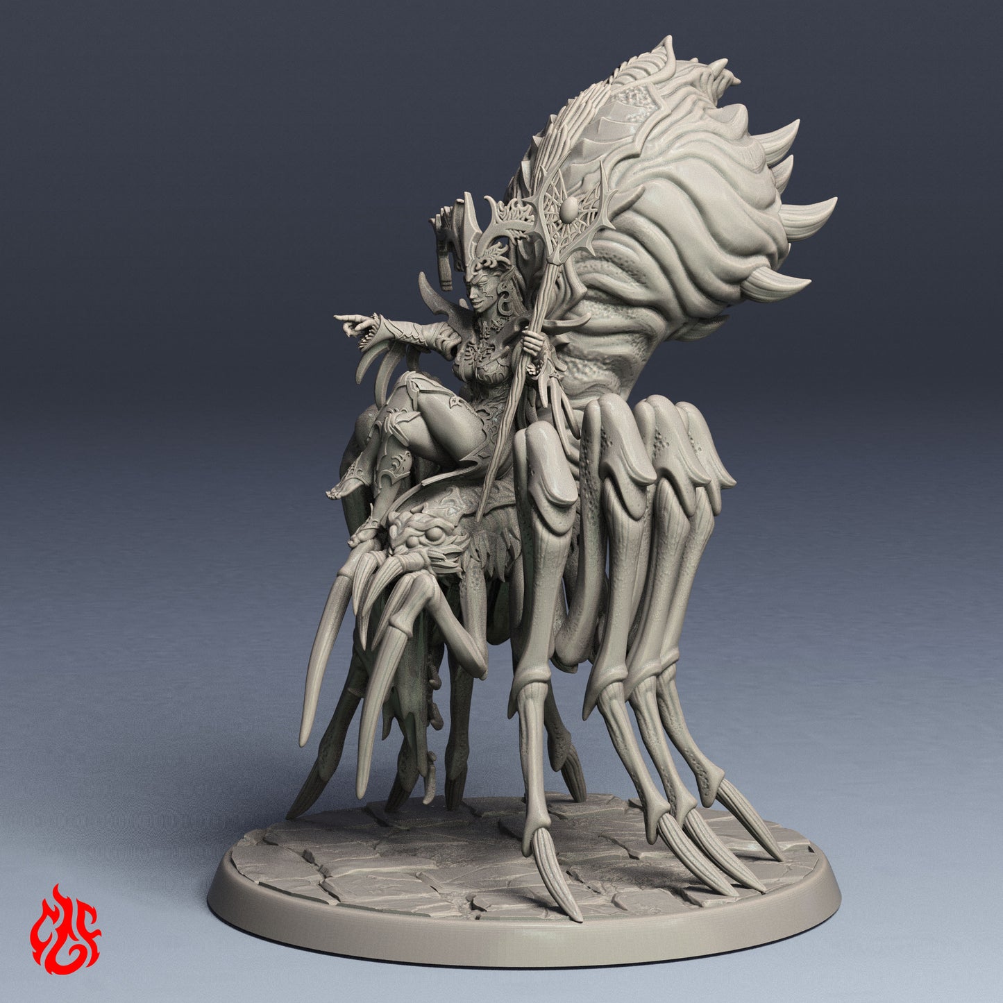 Spider Queen mounted