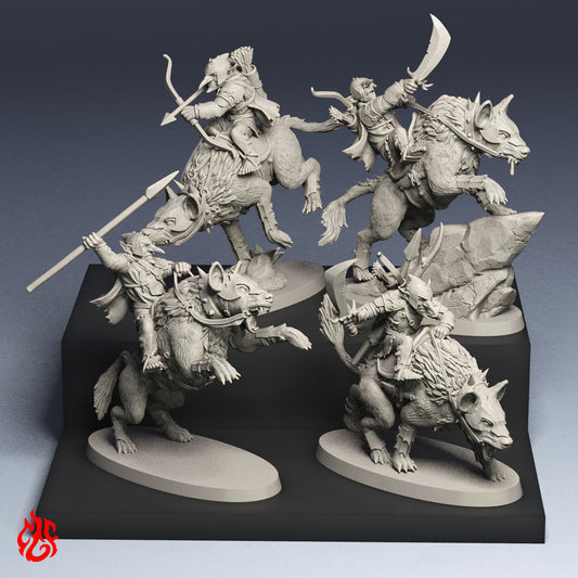 Goblin-Wolfrider-Bande (Digital, STL-Dateien)