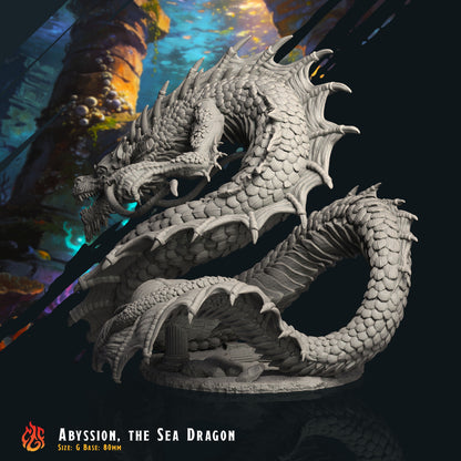 Abyssion, el Dragón Marino (Digital, archivos STL)