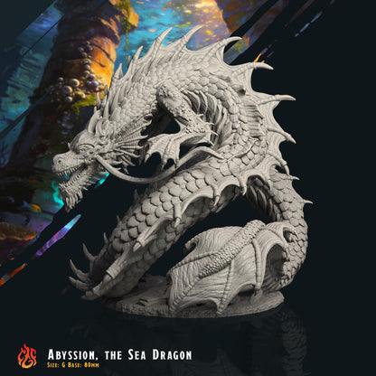 Abyssion, el Dragón Marino (Digital, archivos STL)