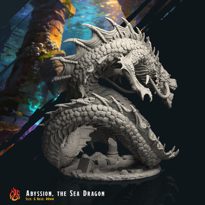 Abyssion, el Dragón Marino (Digital, archivos STL)