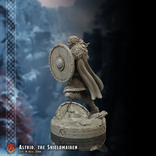 Astrid, the Shieldmaiden (Digital, STL files)