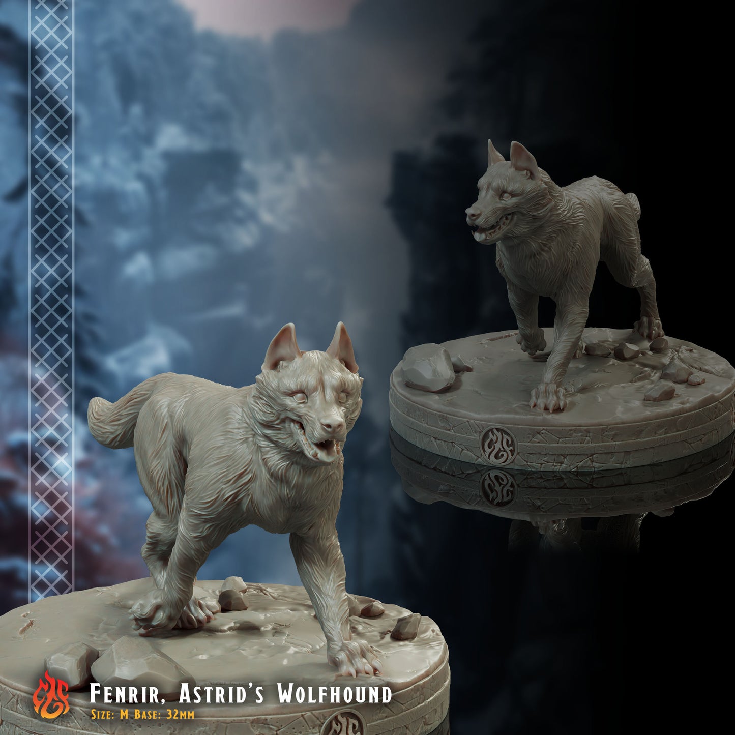 Fenrir, Lévrier (Numérique, fichiers STL)