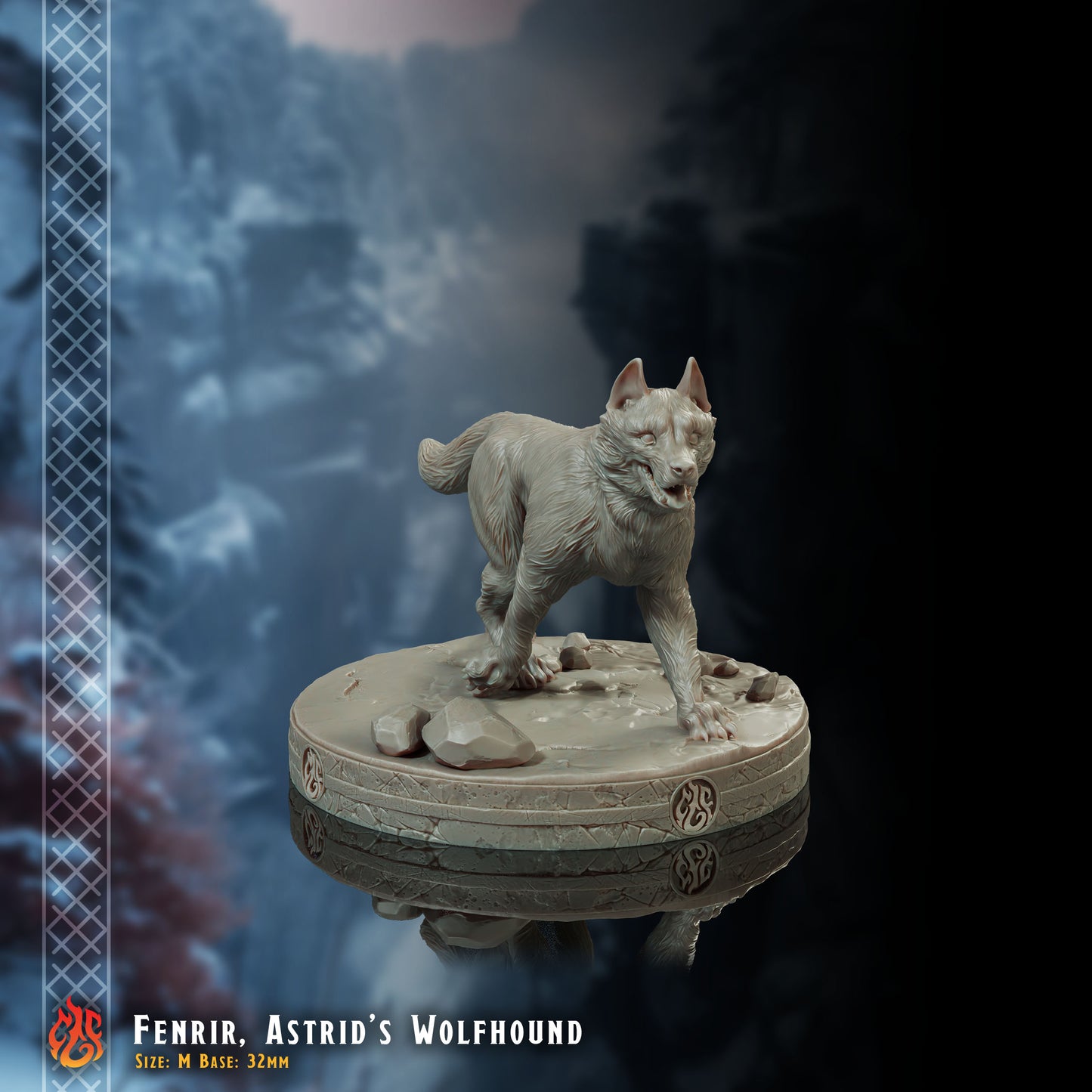 Fenrir, Lévrier (Numérique, fichiers STL)